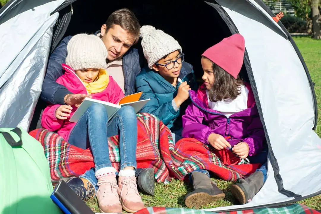 Family Going Camping for the first time with their kids